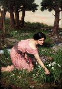 John William Waterhouse Spring Spreads One Green Lap of Flowers oil painting on canvas